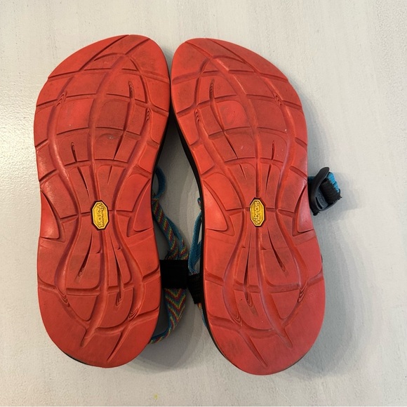 Chaco ZX2 Women’s Classic Colorful Fiesta Strappy Buckle Sandals Sz W10 GUC - Picture 8 of 8